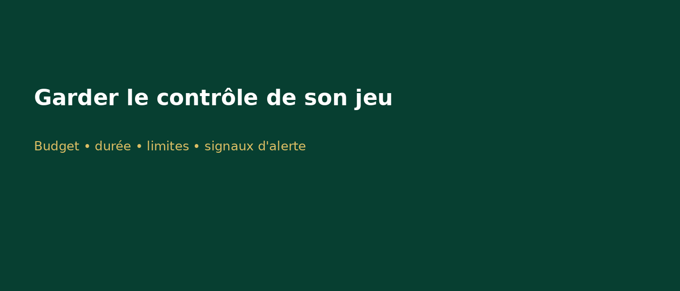 Fixer un budget de jeu responsable