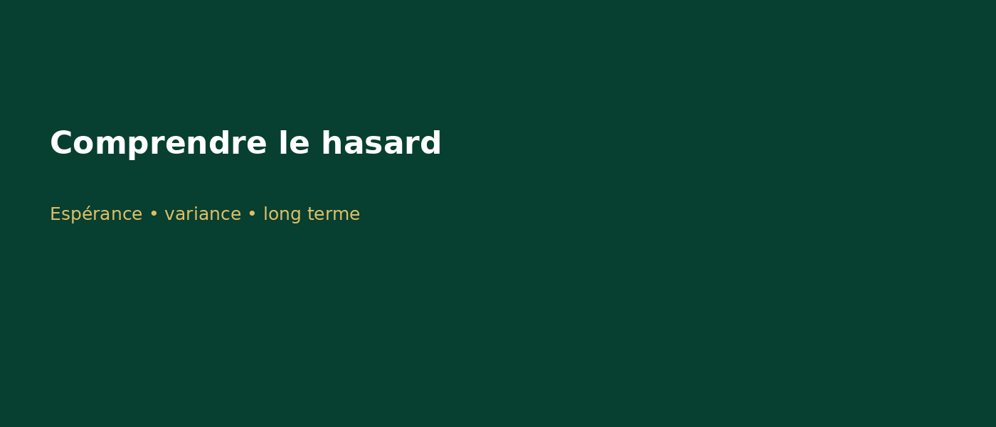 Espérance variance et loi des grands nombres au casino