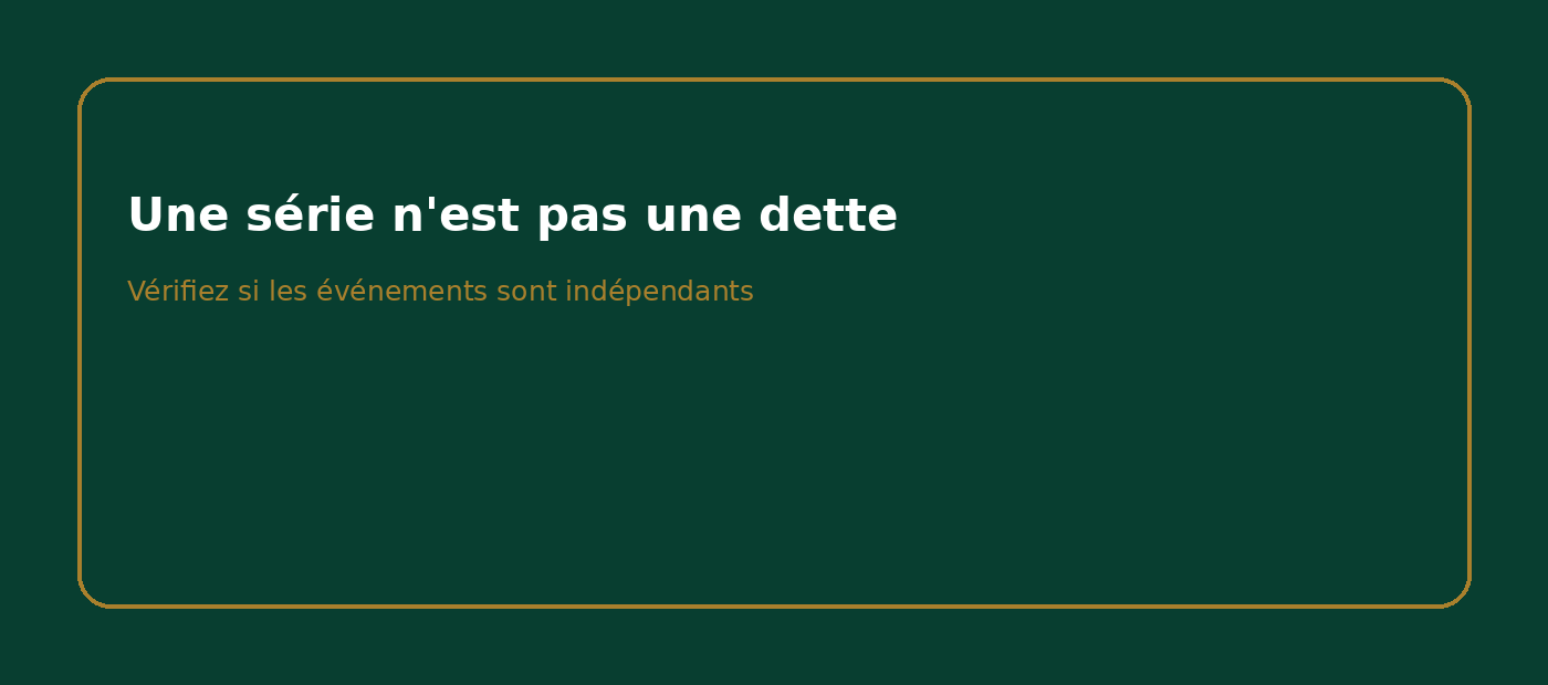 Résumé indépendance des tirages